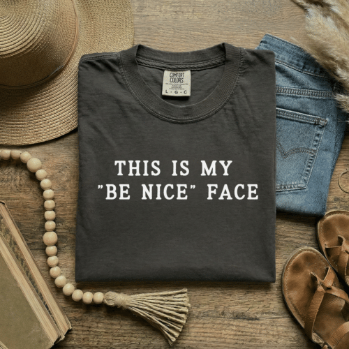 "Be Nice" Face T-shirt